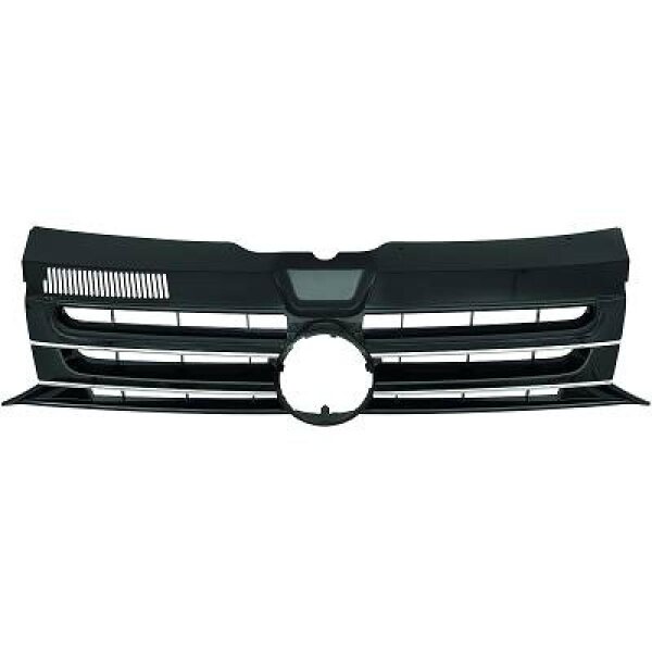 Kühlergrill Transp. T5 09-15 Schwarz-Chrom