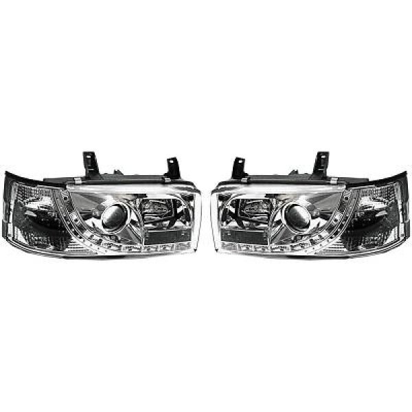Designscheinw.Set T4 90-03 Klarglas/Chrom