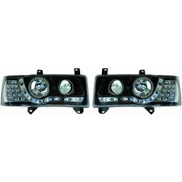 Designscheinw.Set T4 90-03 Klarglas/Schwarz