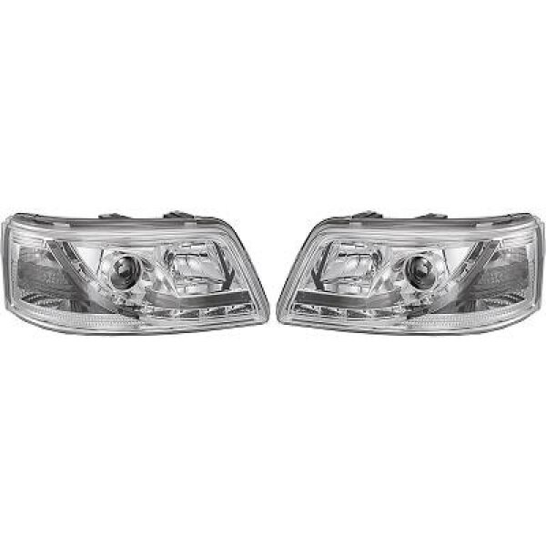 Designscheinw.Set T5 03-09 Klargl./Chrom