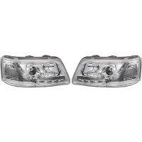 Designscheinw.Set T5 03-09 Klargl./Chrom