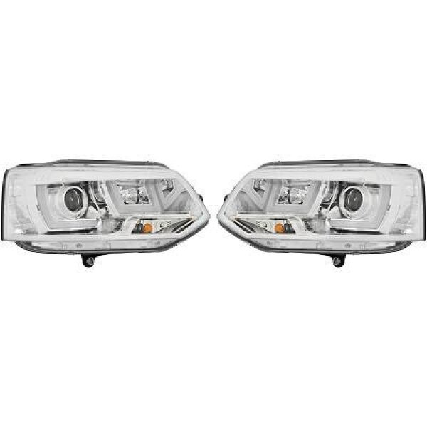 Designscheinw.Set T5 09-15 Klargl./Chrome