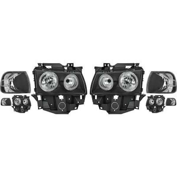 Designscheinwf.Set T4 97-03 Klarglas/Schwarz