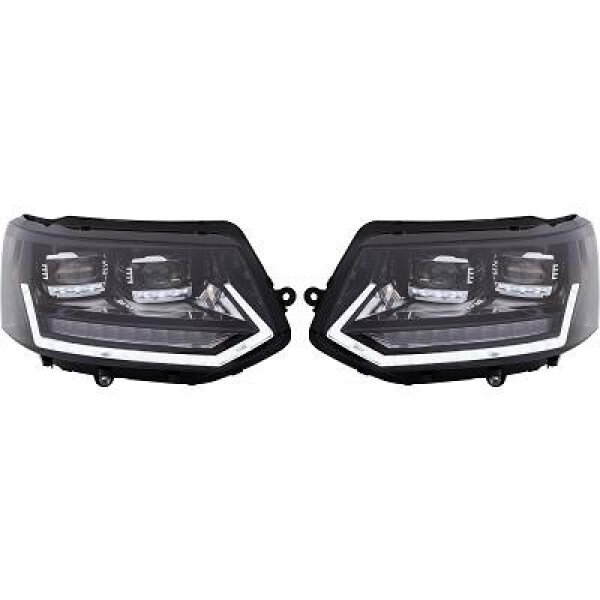 Voll-Led Scheinw. Set T5 09-15 Schwarz,