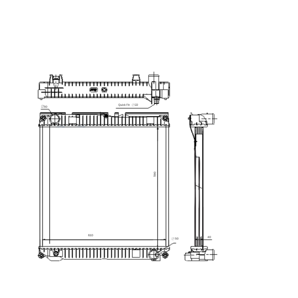 Kühler Nissens p.f. MAN TGL