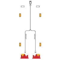 Kabelbaum 5-polig, 4,0m lang ohne DC-Kabel mit 13-polig