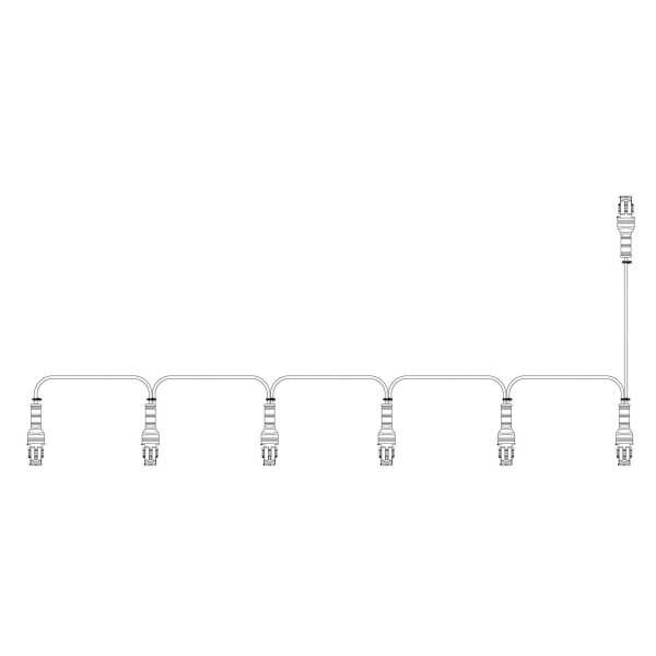 SuperSeal Schleifenkabel für 6 Umrissleuchten (7x fem.)