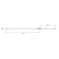 LED Innenbeleuchtung | flexible Streife | 114cm | 24V | kaltweißes Licht | FSL1200W24