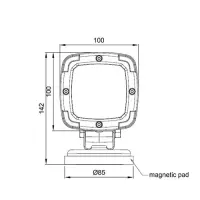 LED Arbeitsscheinwerfer 1700 Lumen auf Magnetfuß...