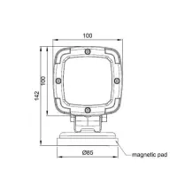 LED Arbeitsscheinwerfer 1000 Lumen auf Magnetfuß...