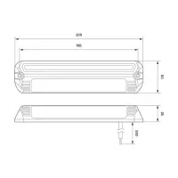 LED-Eckarbeitsleuchte | weiß | 1980 Lumen | 12-24v | 11,5 W | SL200WM
