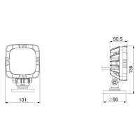LED Arbeitsscheinwerfer kompakt 1000lm - 12W - 12-24v -...