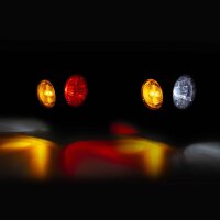 LED Begrenzungsleuchte links gelb 12-24v 0.5m+1.5mm² con