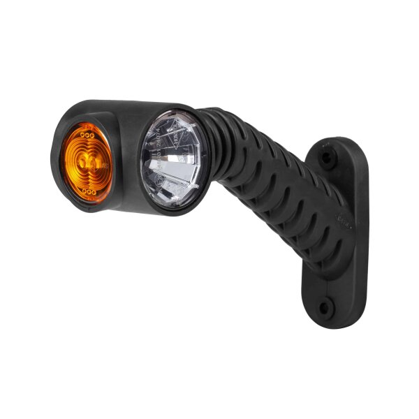 LED dunkle Begrenzungsleuchte rechts rot-weiß-gelb 12-24v 50cm Kabel