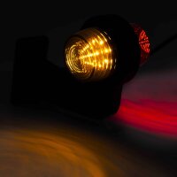 LED dunkle Begrenzungsleuchte links, abgewinkelter Griff, 12-24v, 50cm Kabel