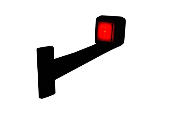 LED Begrenzungsleuchte links rot-weiß 12-24v 50cm Kabel