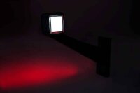 LED Begrenzungsleuchte links rot-weiß 12-24v 50cm Kabel