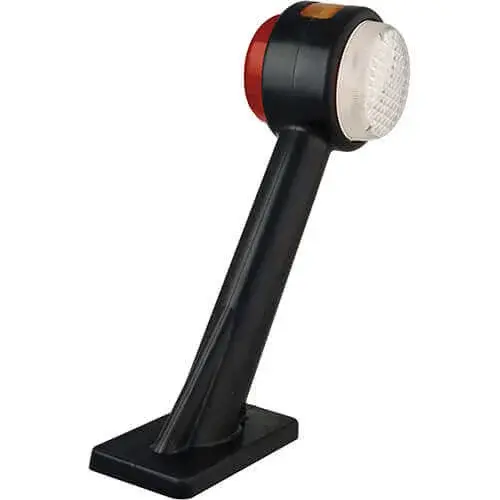 Rechts | LED Begrenzungsleuchte mit abgewinkeltem Griff | 12-24v | 20cm. Kabel | 1005RE