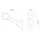Links | LED Begrenzungsleuchte mit abgewinkeltem Griff | 12-24v | 20cm. Kabel | 1005LE