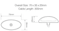LED Begrenzungsleuchte | 12-24v | 30cm Kabel | 37RWM