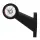 Rechts | LED Begrenzungsleuchte | abgewinkelter Griff | 12-36v | 0,75mm². Stecker | M10BV-312RW