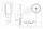 Links | LED Begrenzungsleuchte | abgewinkelter Griff | 12-24v | 20cm. Kabel | M10BV-301RW