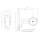 LED Begrenzungsleuchte | gerader Stahl | 12-24v | 1,5mm². Stecker | M10BV-220RW