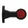 LED Begrenzungsleuchte | gerader Stahl | 12-24v | 0,75mm². Stecker | M10BV-210RW