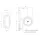 LED Begrenzungsleuchte mit kurzem Griff | 12-24v | 1,5mm². Stecker | M10BV-120RW