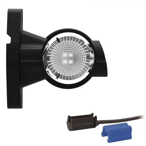 Links | LED Begrenzungsleuchte | kurzer Griff | 12-24v | 0,75mm². Stecker | M10BV-911RWA