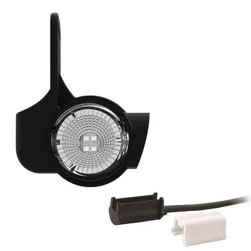 Links | LED Begrenzungsleuchte mit kurzem Griff | 12-24v | 1,5mm². Stecker | M10BV-821RWA