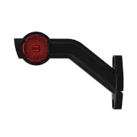 Links | LED Begrenzungsleuchte mit abgewinkeltem Griff | 12-24v | 20cm. Kabel | M10BV-701RWA