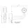 Rechts | LED Begrenzungsleuchte mit abgewinkeltem Griff | 12-36v | 20cm. Kabel | M10BV-602RW