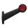 Links | LED Begrenzungsleuchte | abgewinkelter Griff | 12-24v | 0,75mm². Stecker | M10BV-511RW