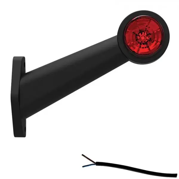 Rechts | LED Begrenzungsleuchte | abgewinkelter Griff | 12-36v | 20cm. Kabel | M10BV-502RW
