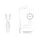 Rechts | LED Begrenzungsleuchte mit abgewinkeltem Griff | 12-36v | 1,5mm². Stecker | M10BV-422RW