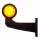 LED Begrenzungsleuchte gelb | abgewinkelter Griff | mattierte Linse | 12-24v | MB-1023A