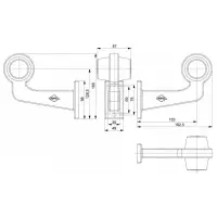 rechts | LED Begrenzungsleuchte | abgewinkelter Griff | mattierte Linse | 12-24v | MB-1022RA