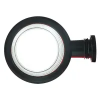 LED Schwedische Begrenzungsleuchte | kurzer Griff | mattierte Linse | 12-24v | MB-1020RW