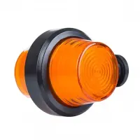 LED Begrenzungsleuchte gelb | kurzer Griff | mattierte...