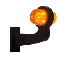 LED Begrenzungsleuchte gelb | abgewinkelter Griff | klare...