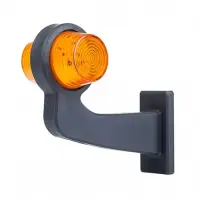 LED Begrenzungsleuchte gelb | abgewinkelter Griff | klare...