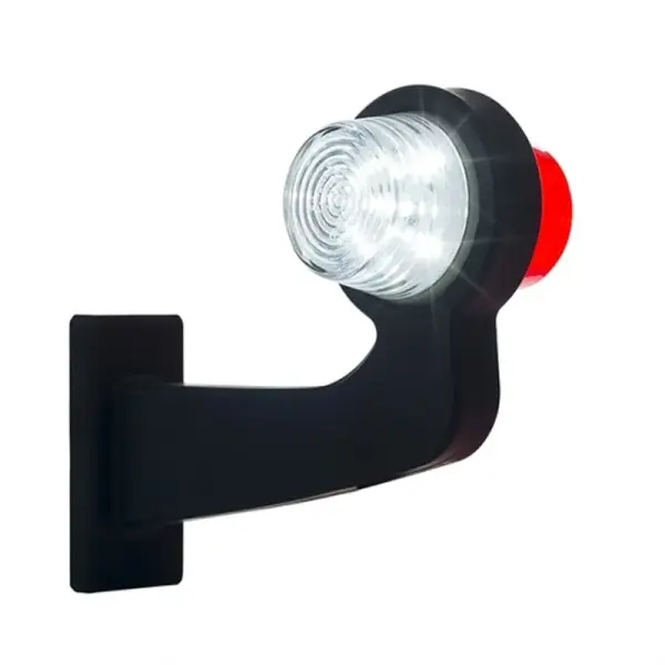 rechts | LED Begrenzungsleuchte | abgewinkelter Griff | klare Linse | 12-24v | MB-1012RW