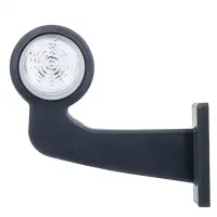 rechts | LED Begrenzungsleuchte | abgewinkelter Griff | klare Linse | 12-24v | MB-1012RW