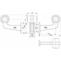 rechts | LED Begrenzungsleuchte | abgewinkelter Griff | klare Linse | 12-24v | MB-1012RW