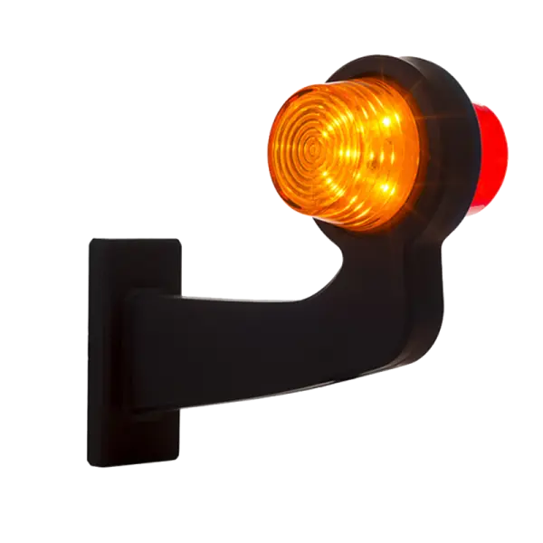 rechts | LED Begrenzungsleuchte | abgewinkelter Griff | klare Linse | 12-24v | MB-1012RA