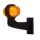 rechts | LED Begrenzungsleuchte | abgewinkelter Griff | klare Linse | 12-24v | MB-1012RA