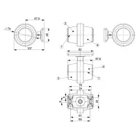 LED Begrenzungsleuchte kurzer Griff | klare Linse | 12-24v | MB-1010RA