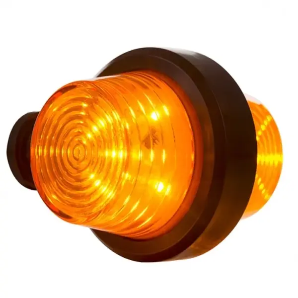 LED Begrenzungsleuchte gelb | kurzer Griff | klare Linse | 12-24v | MB-1010A