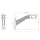 Rechts | LED Begrenzungsleuchte | abgewinkelter Griff | 12-36v | 30cm. Kabel | MB-1452